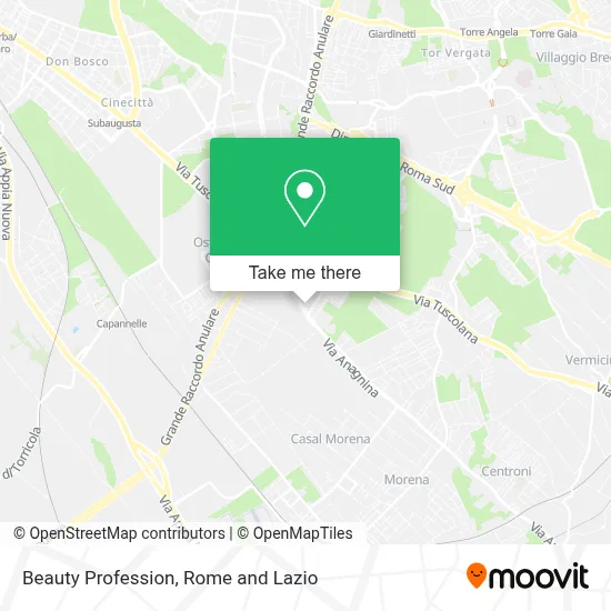 Beauty Profession map