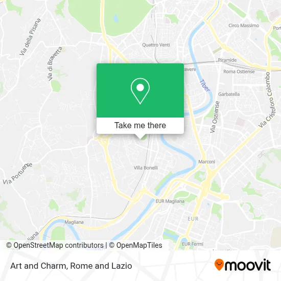 Art and Charm map