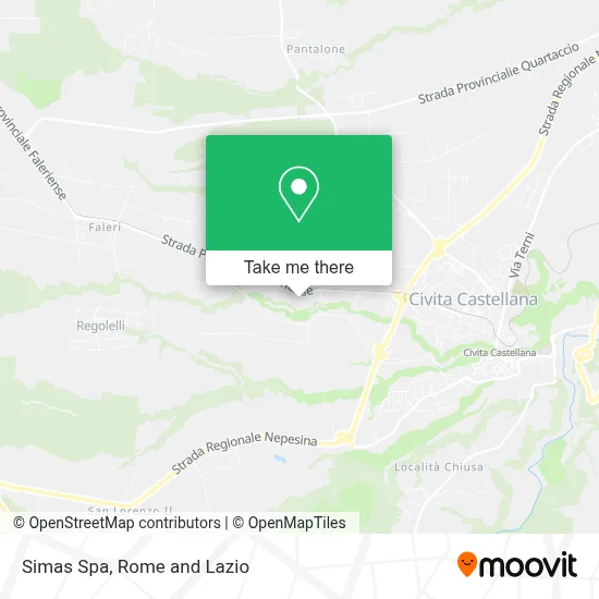 Simas Spa map
