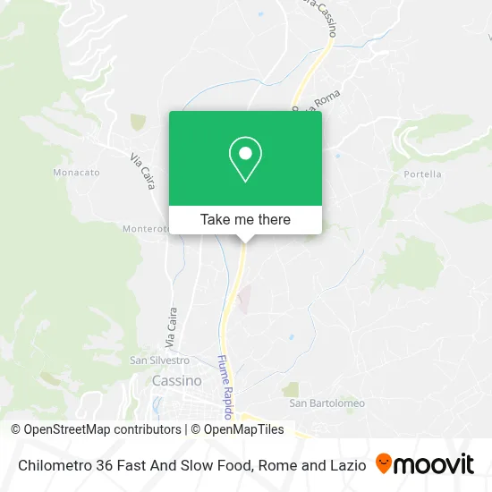 Chilometro 36 Fast And Slow Food map
