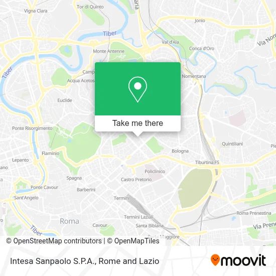 Intesa Sanpaolo S.P.A. map