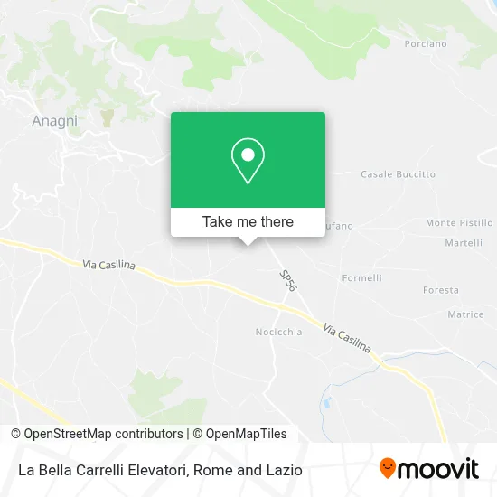 La Bella Carrelli Elevatori map