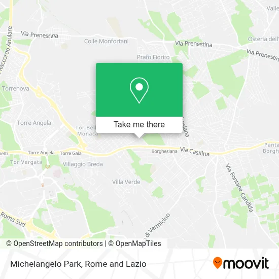 Michelangelo Park map