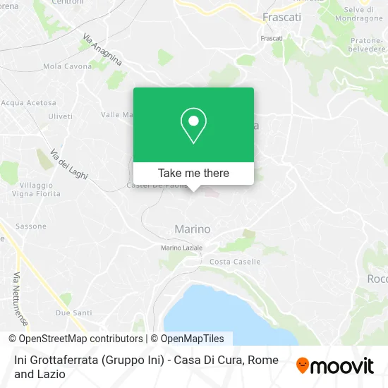 Ini Grottaferrata (Gruppo Ini) - Casa Di Cura map