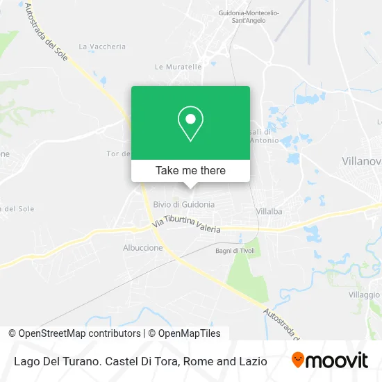 Lago Del Turano. Castel Di Tora map