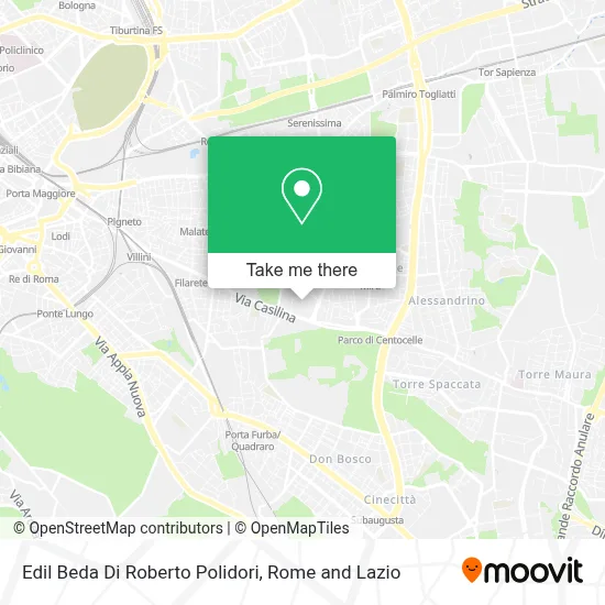 Edil Beda Di Roberto Polidori map