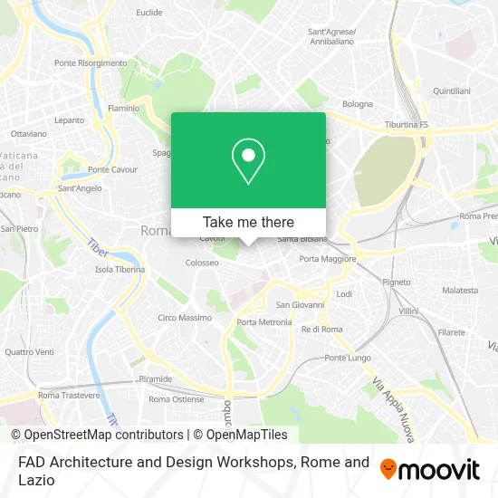 FAD Architecture and Design Workshops map