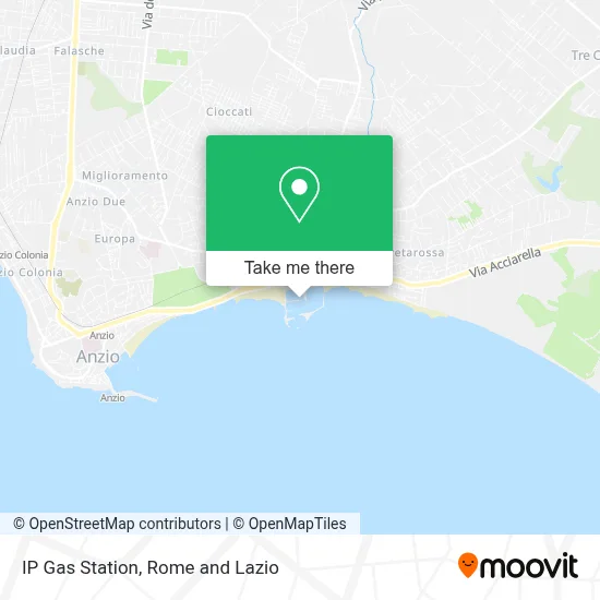 IP Gas Station map