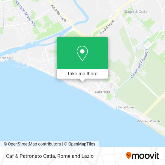Caf & Patronato Ostia map
