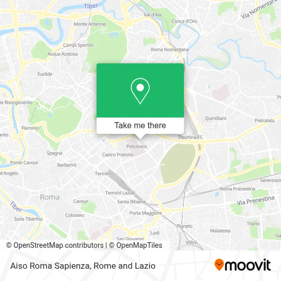 Aiso Roma Sapienza map