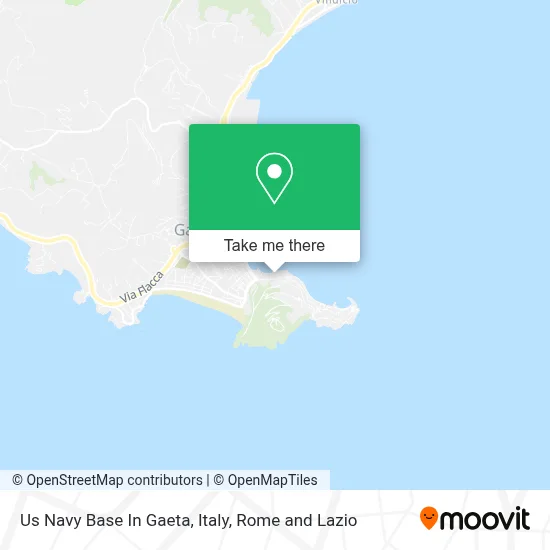 Us Navy Base In Gaeta, Italy map