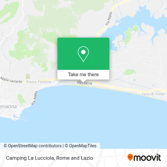 Camping La Lucciola map