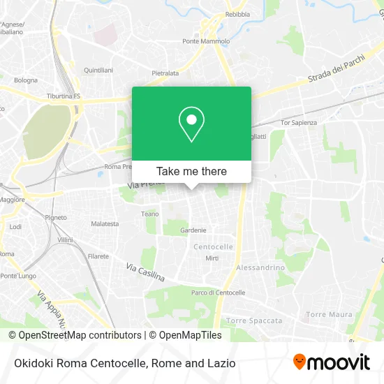 Okidoki Roma Centocelle map