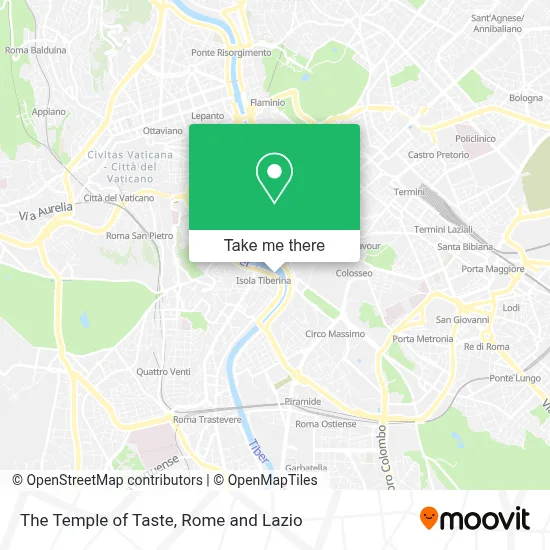 The Temple of Taste map
