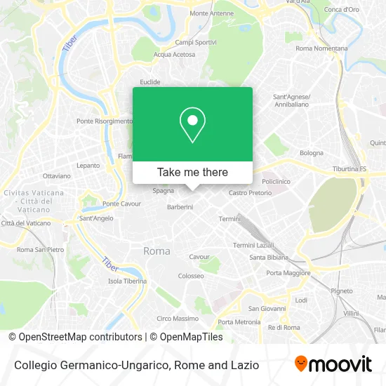 Collegio Germanico-Ungarico map