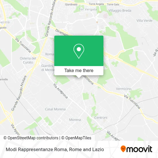 Modi Rappresentanze Roma map