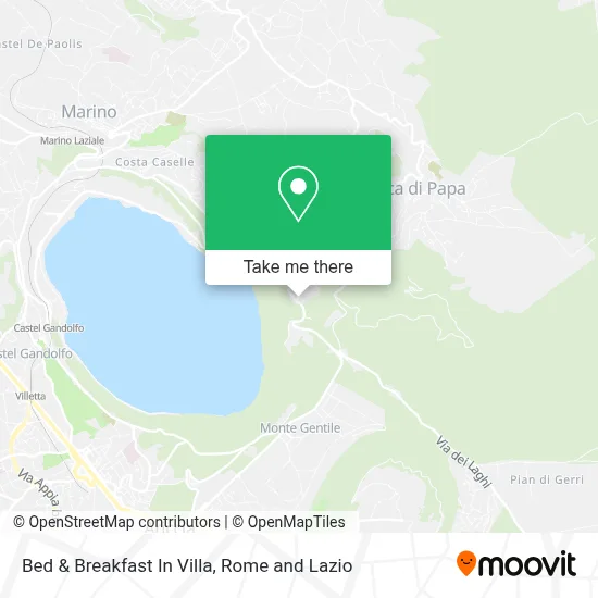 Bed & Breakfast In Villa map
