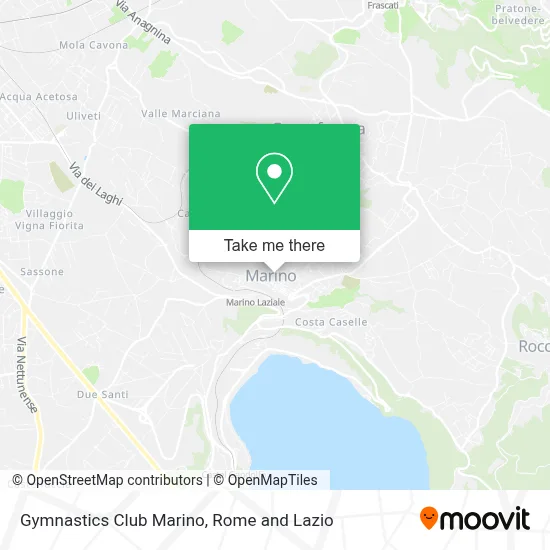 Gymnastics Club Marino map