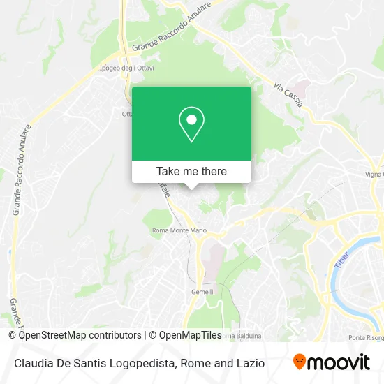 Claudia De Santis Logopedista map