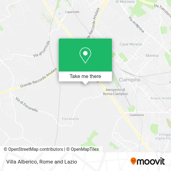 Villa Alberico map