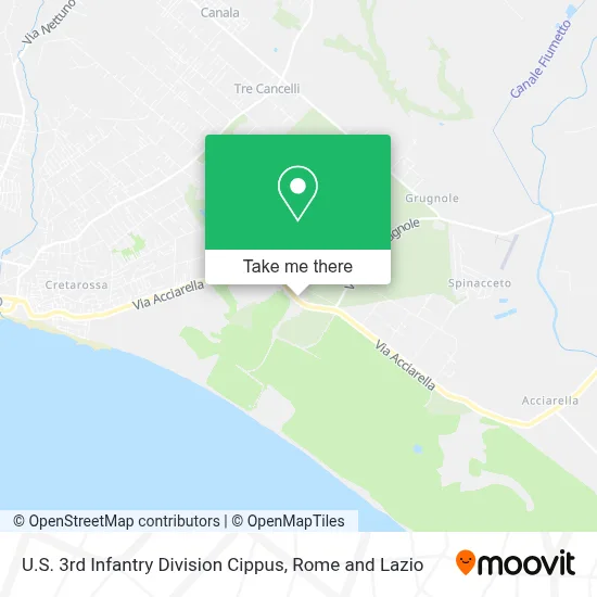 U.S. 3rd Infantry Division Cippus map