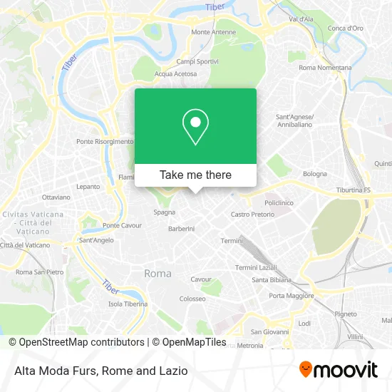 Alta Moda Furs map