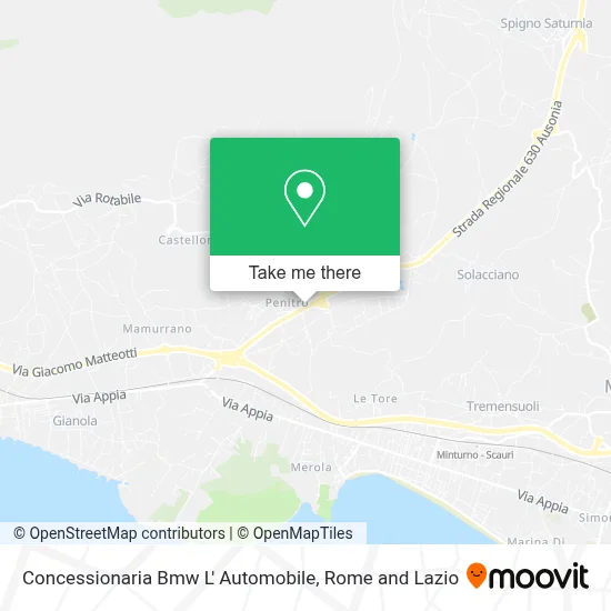 Concessionaria Bmw L' Automobile map