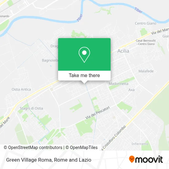 Green Village Roma map