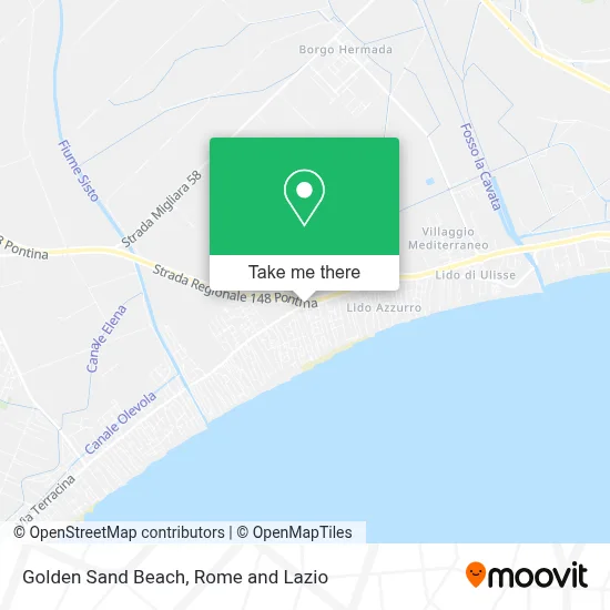 Golden Sand Beach map