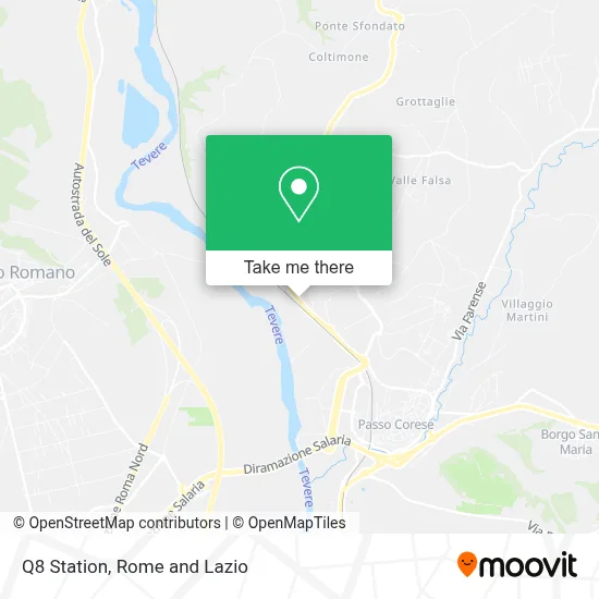 Q8 Station map
