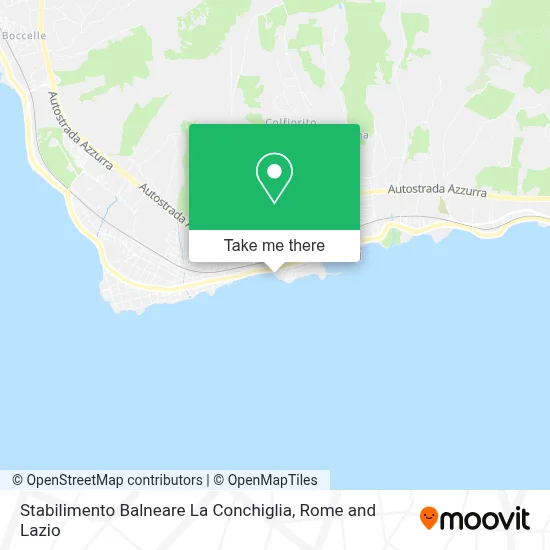 Stabilimento Balneare La Conchiglia map