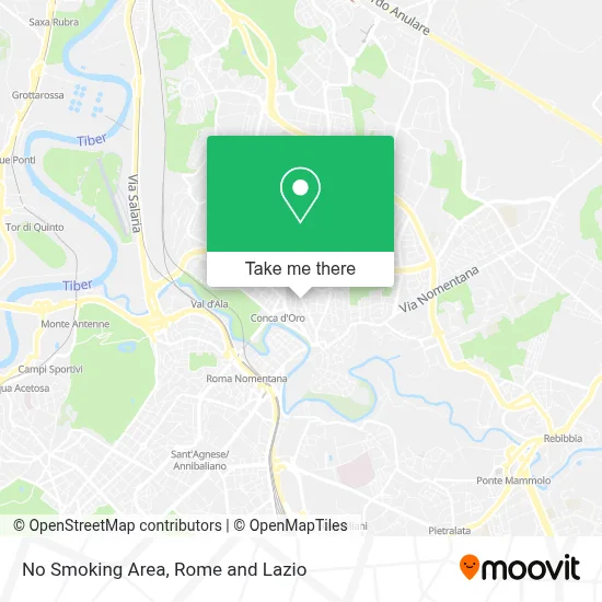 No Smoking Area map