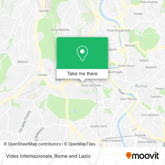 Vides Internazionale map