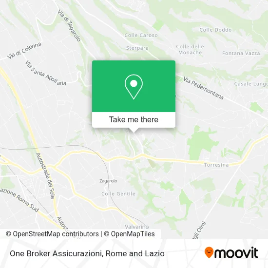 One Broker Assicurazioni map