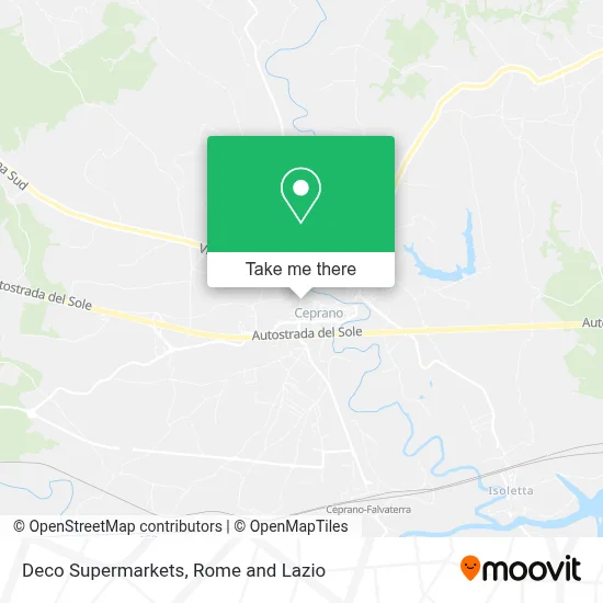 Deco Supermarkets map