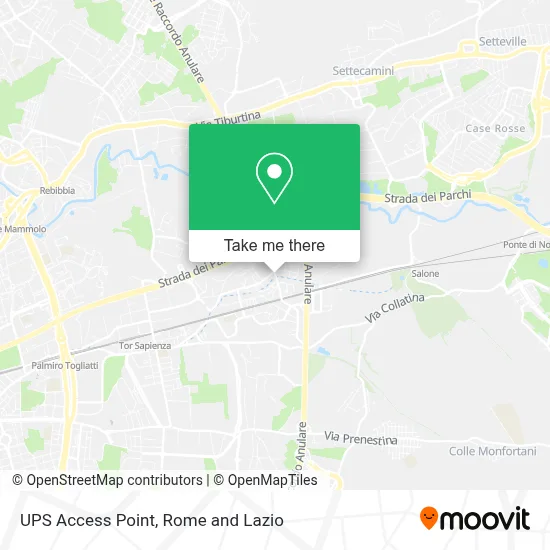 UPS Access Point map