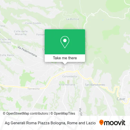 Ag Generali Roma Piazza Bologna map