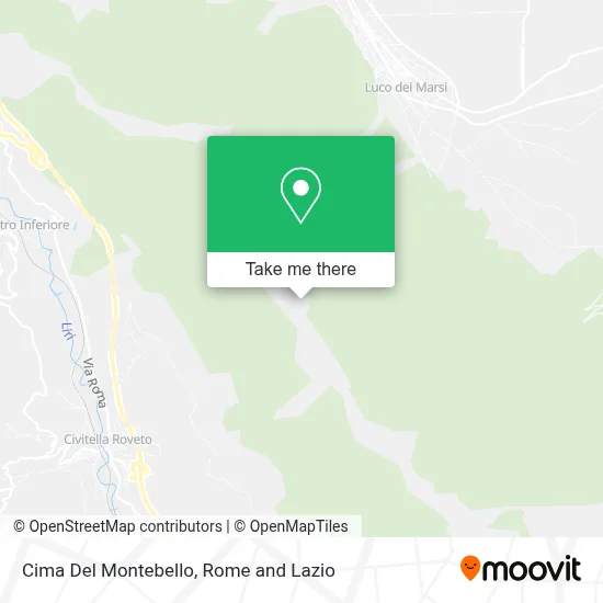 Cima Del Montebello map