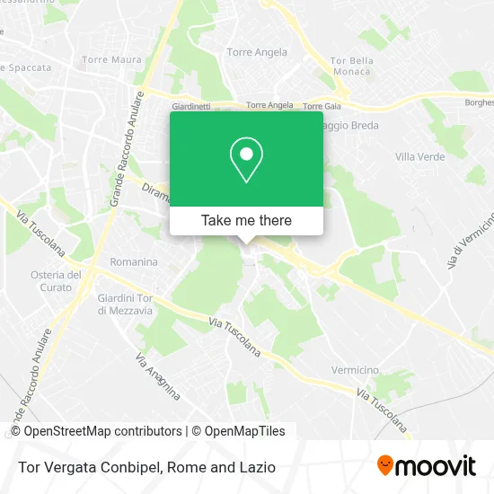Tor Vergata  Conbipel map
