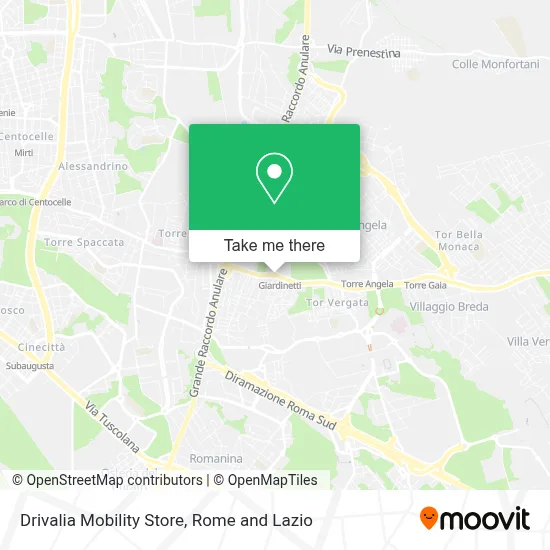 Drivalia Mobility Store map