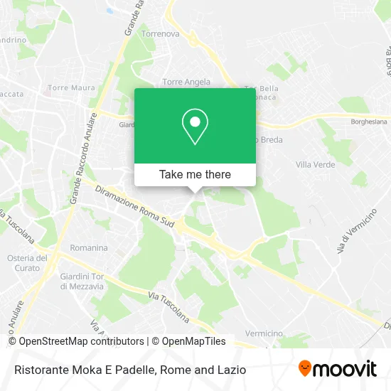 Ristorante Moka E Padelle map