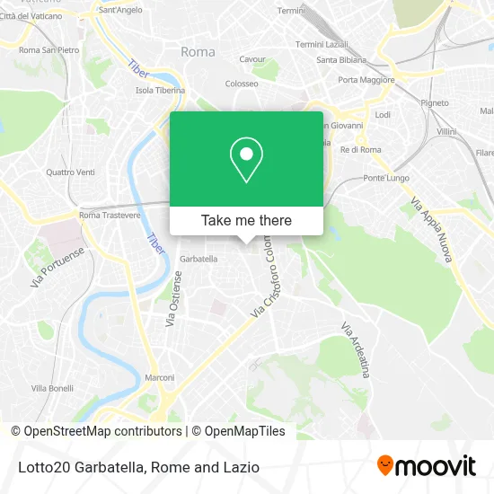 Lotto20 Garbatella map