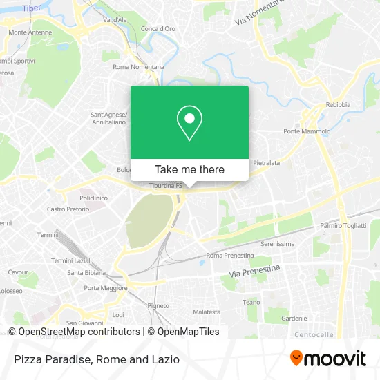 Pizza Paradise map