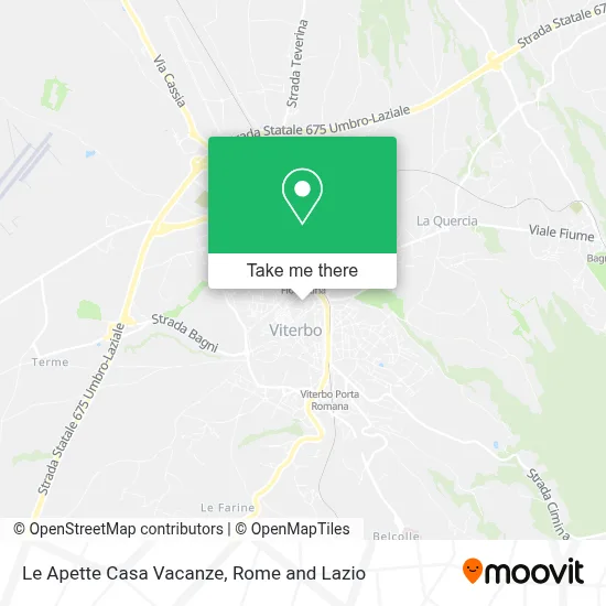 Le Apette Casa Vacanze map