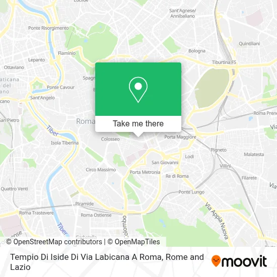 Tempio Di Iside Di Via Labicana A Roma map