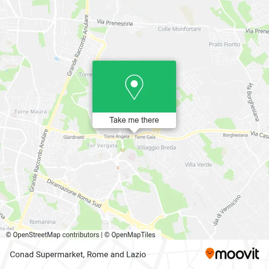 Conad Supermarket map