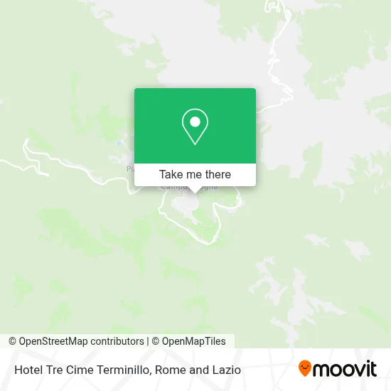 Hotel  Tre Cime Terminillo map