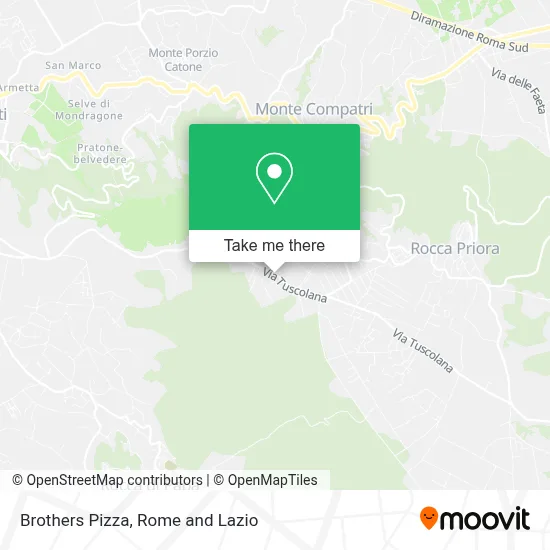 Brothers Pizza map