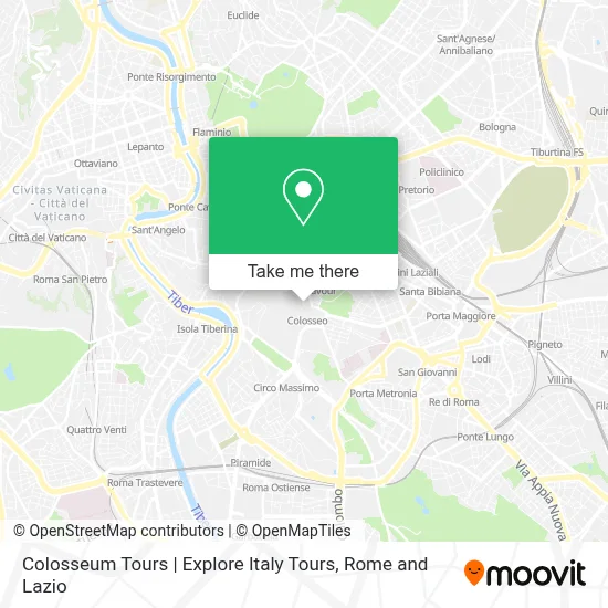 Colosseum Tours | Explore Italy Tours map