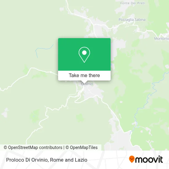 Proloco Di Orvinio map